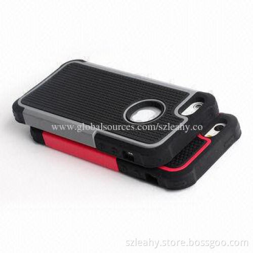 PC/TPU/Silicone Hybrid 3-in-1 Football Pattern Case for iPhone5/5S, Various Colors are Available